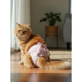 Rosie Pink Kedi İç Çamaşırı Regl Külot Don