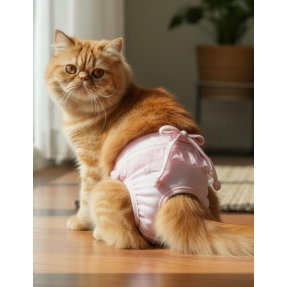 Rosie Pink Kedi İç Çamaşırı Regl Külot Don