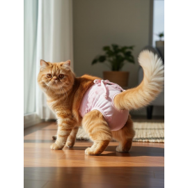 Rosie Pink Kedi İç Çamaşırı Regl Külot Don