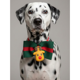 Royal Rudolph Premium Yılbaşı Köpek Papyonu | Limited Edition Luxe Aksesuar | Orta & Büyük Irklar İçin