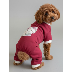 Ruby Foxie Köpek Tulumu – Küçük Irklar İçin Kışlık Köpek Pijaması