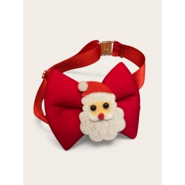 Rudolph Köpek Papyon Tasması | Kırmızı Fiyonk Boyun Aksesuarı | Noel Temalı Köpek Süsü | Orta ve Büyük Irklar İçin