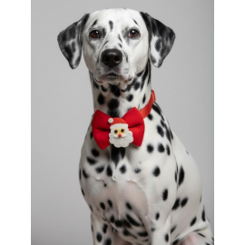 Rudolph Köpek Papyon Tasması | Kırmızı Fiyonk Boyun Aksesuarı | Noel Temalı Köpek Süsü | Orta ve Büyük Irklar İçin