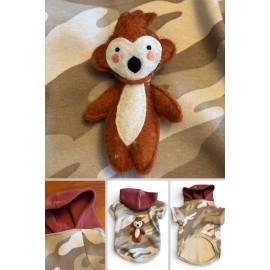 Safari Friends Kapüşonlu Kedi Sweatshirt – Küçük Irklar