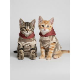 Safari Friends Kapüşonlu Kedi Sweatshirt – Küçük Irklar