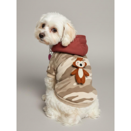 Safari Friends Kapüşonlu Köpek Sweatshirt – Küçük Irklar