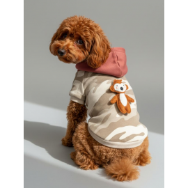Safari Friends Kapüşonlu Köpek Sweatshirt – Küçük Irklar