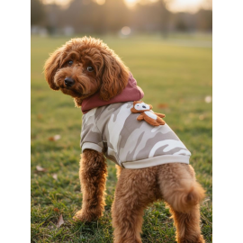 Safari Friends Kapüşonlu Köpek Sweatshirt – Küçük Irklar