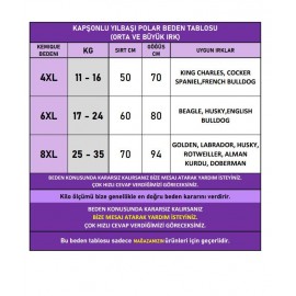 Kurabiye Adam Yılbaşı Köpek Kıyafeti | Noel Baba Kapüşonlu Polar Sweatshirt | Orta ve Büyük Irklar İçin