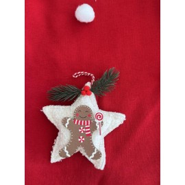 White Star Kırmızı Yılbaşı Köpek Kıyafeti | Noel Baba Kapüşonlu Polar Sweatshirt | Orta ve Büyük Irklar İçin