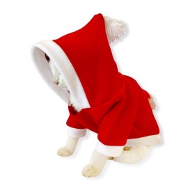 Santa Neo Kapşonlu Polar Noel Yılbaşı Kedi Sweati