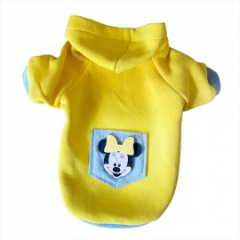 Sarı Sevimli Fare Kapsonlu Sweatshirt Kedi Süeteri Kedi Kıyafeti 