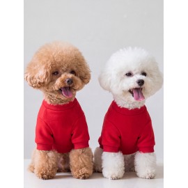 Kiki Kiraz Detaylı Kırmızı Köpek Polar Sweatshirt