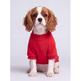 Kiki Kiraz Detaylı Kırmızı Köpek Polar Sweatshirt