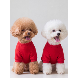 Kiki Kiraz Detaylı Kırmızı Köpek Polar Sweatshirt