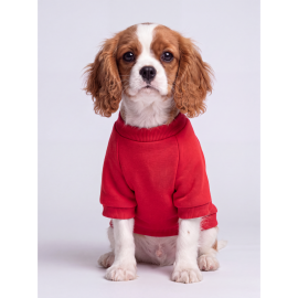 Kiki Kiraz Detaylı Kırmızı Köpek Polar Sweatshirt