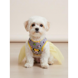 Sevimli Fare Sunny Tütü Köpek Kıyafeti | Sarı Tütülü Elbise | Küçük Irk Köpekler İçin