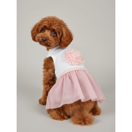 Rosie Pink Tütü Köpek Kıyafeti | PembeTütülü Elbise | Küçük Irk Köpekler İçin