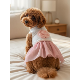 Rosie Pink Tütü Köpek Kıyafeti | PembeTütülü Elbise | Küçük Irk Köpekler İçin