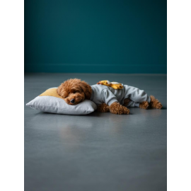 Sevimli Zürafa Köpek Uyku Seti | Penye Köpek Tulum ve Mini Yastık Takımı | Pamuklu | Tüy Dökülmesini Azaltır