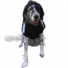 Siyah Adidog Kapşonlu Sweatshirt Dual, Orta ve Büyük Irklar İçin