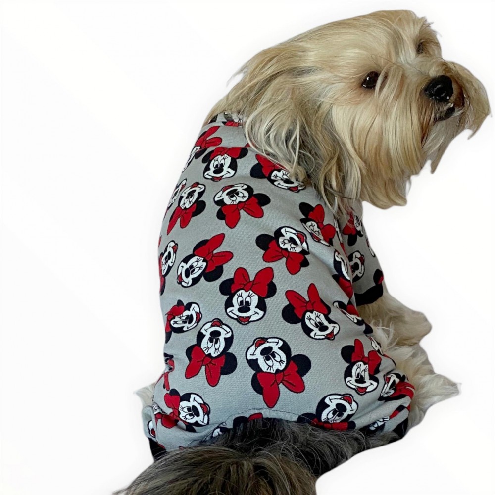 Nighty Mickey Penye Çıtçıtlı Tulum Köpek Tulumu  Köpek Elbisesi