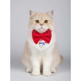 Snowman Kedi Papyonu Kurdela Tasma Yılbaşı Noel