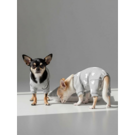 Soft Hearts Köpek Uyku Takımı | Pamuklu Penye Köpek Tulumu ve Mini Yastık | Küçük Irklar İçin | Tüy Dökülmesini Azaltır