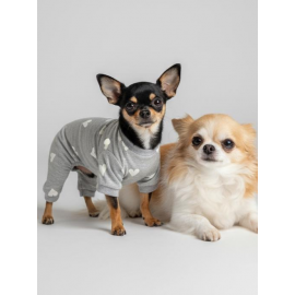 Soft Hearts Köpek Uyku Takımı | Pamuklu Penye Köpek Tulumu ve Mini Yastık | Küçük Irklar İçin | Tüy Dökülmesini Azaltır