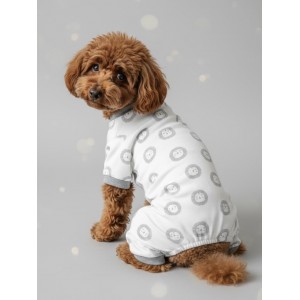 Soft Lion Köpek Tulumu | Pamuklu Penye Köpek Pijaması | Küçük Irklar İçin | Tüy Dökülmesini Azaltır