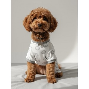 Soft Lion Köpek Tulumu | Pamuklu Penye Köpek Pijaması | Küçük Irklar İçin | Tüy Dökülmesini Azaltır