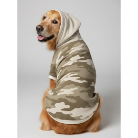 Soft Safari Kapüşonlu Köpek Sweatshirt – Orta ve Büyük Irklar