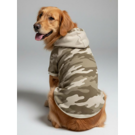 Soft Safari Kapüşonlu Köpek Sweatshirt – Orta ve Büyük Irklar