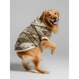 Soft Safari Kapüşonlu Köpek Sweatshirt – Orta ve Büyük Irklar