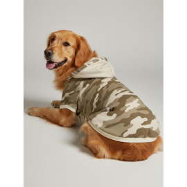 Soft Safari Kapüşonlu Köpek Sweatshirt – Orta ve Büyük Irklar