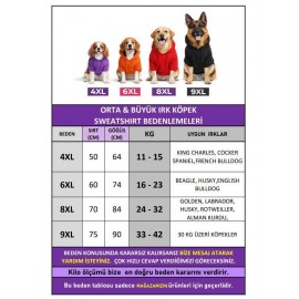 Mariposa Orange Hoodie | Kelebek Detaylı İnce Polar Orta Ve Büyük Irk Köpek Sweatshirt 