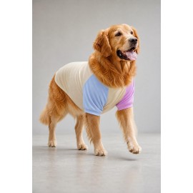 Soft Sun Orta ve Büyük Irk Köpek Tişörtü | Sarı Mavi Pembe Yazlık Köpek Kıyafeti