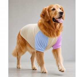 Soft Sun Orta ve Büyük Irk Köpek Tişörtü | Sarı Mavi Pembe Yazlık Köpek Kıyafeti