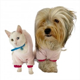 Softie Butterfly Pembe Köpek Tulumu Köpek Kıyafeti