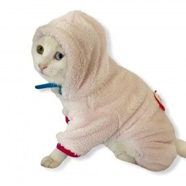 Softie Pink Butterfly Kedi Tulumu Kedi Kıyafeti