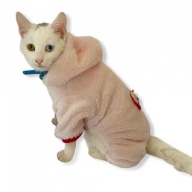 Softie Pink Butterfly Kedi Tulumu Kedi Kıyafeti