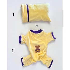 Sunny Teddy Tulum Yastık Takım Uyku Set Kedi Tulum Elbise