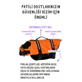 Köpek Can Yeleği, Köpekler için Reflektörlü Yüzme Yardımcısı