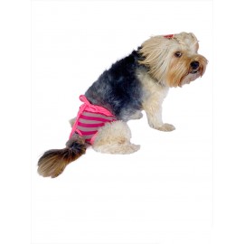 Sweet Stripe Pink Kemique's Secret Köpek İç Çamaşırı Regl Külot Don