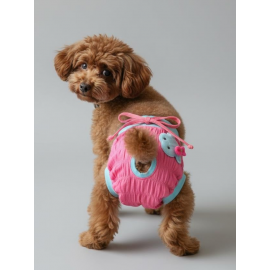 Teddie Dişi Köpek Regl Külotu | Köpek Donu | Köpek İç Çamaşırı | Ayarlanabilir Bağcıklı | Küçük Irklar İçin