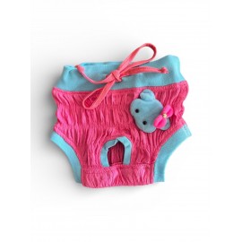 Teddie Dişi Köpek Regl Külotu | Köpek Donu | Köpek İç Çamaşırı | Ayarlanabilir Bağcıklı | Küçük Irklar İçin