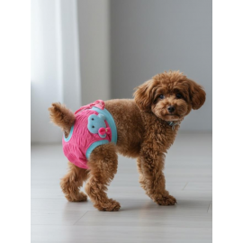 Teddie Dişi Köpek Regl Külotu | Köpek Donu | Köpek İç Çamaşırı | Ayarlanabilir Bağcıklı | Küçük Irklar İçin