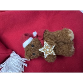 Teddy Amca Kırmızı Xmas Kedi Kıyafeti | Kapüşonlu Polar Noel Sweatshirt | Küçük Irklar İçin