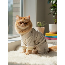 Teddy Bear Pamuklu Kedi Tulum Pijama