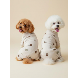 Teddy Pamuklu Köpek Tulum Pijama